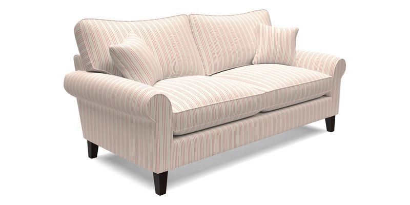 Waverley 3 Seater Sofa in Cloth 18 Bengal Stripe Indigo