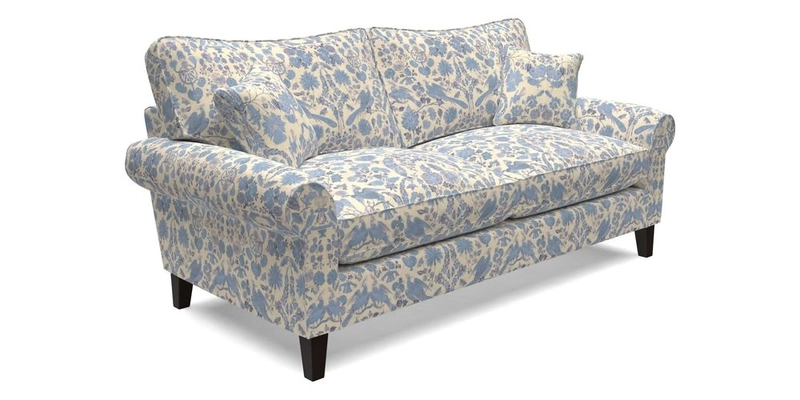 Waverley 3 Seater Sofa in Cloth 18 Bengal Stripe Indigo