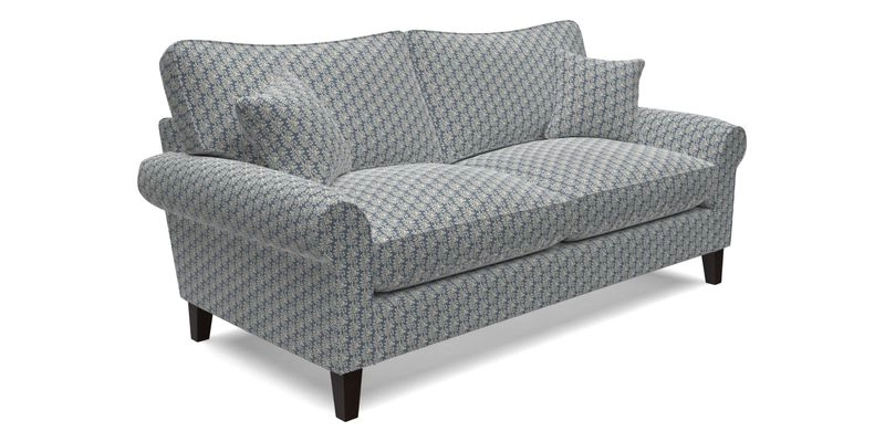 Waverley 3 Seater Sofa in Cloth 18 Bengal Stripe Indigo