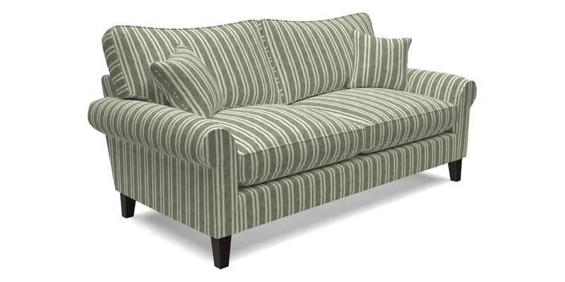 Waverley 3 Seater Sofa in Cloth 18 Bengal Stripe Indigo