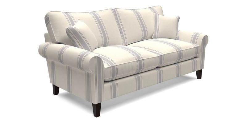 Waverley 3 Seater Sofa in Cloth 18 Bengal Stripe Indigo