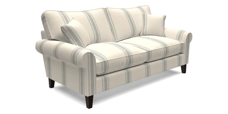 Waverley 3 Seater Sofa in Cloth 18 Bengal Stripe Indigo