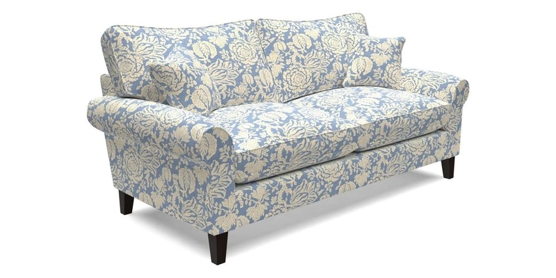 Waverley 3 Seater Sofa in Cloth 18 Bengal Stripe Indigo