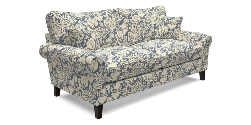 Waverley 3 Seater Sofa in Cloth 18 Bengal Stripe Indigo