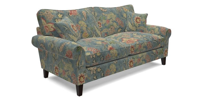 Waverley 3 Seater Sofa in Cloth 18 Bengal Stripe Indigo