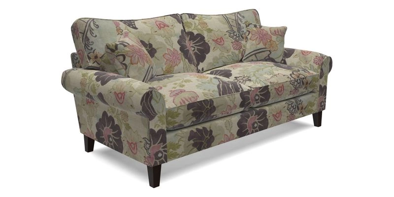 Waverley 3 Seater Sofa in Cloth 18 Bengal Stripe Indigo