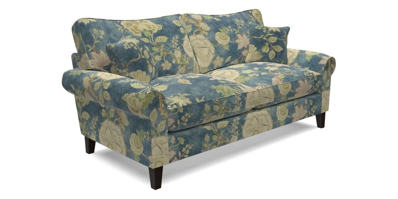 Waverley 3 Seater Sofa in Cloth 18 Bengal Stripe Indigo