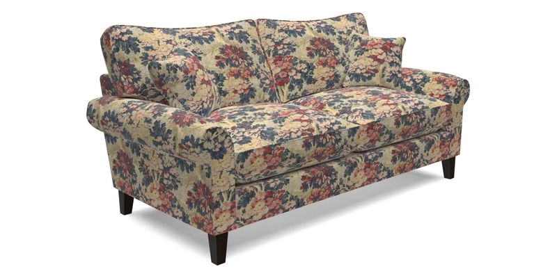 Waverley 3 Seater Sofa in Cloth 18 Bengal Stripe Indigo