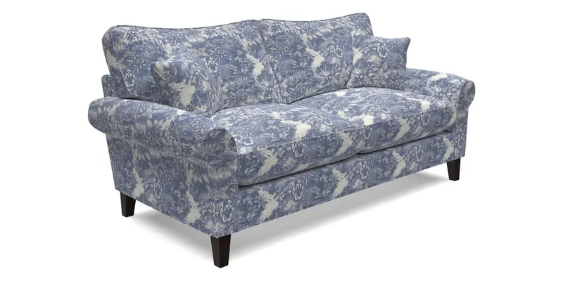 Waverley 3 Seater Sofa in Cloth 18 Bengal Stripe Indigo