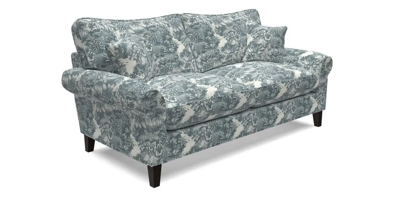 Waverley 3 Seater Sofa in Cloth 18 Bengal Stripe Indigo
