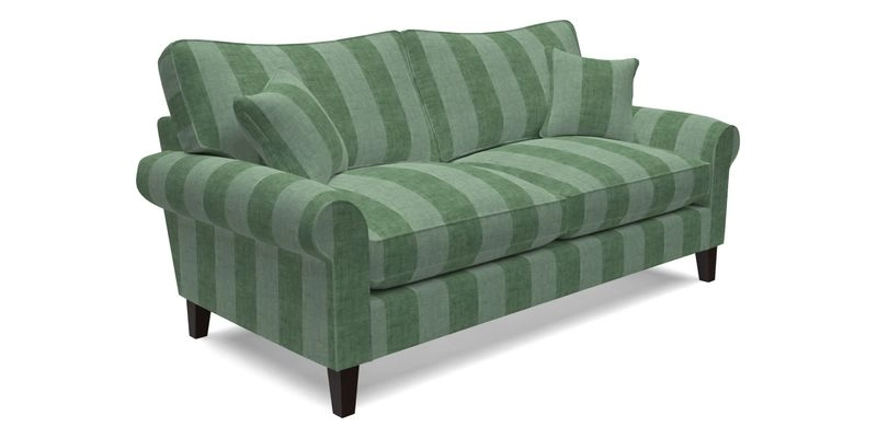 Waverley 3 Seater Sofa in Cloth 18 Bengal Stripe Indigo