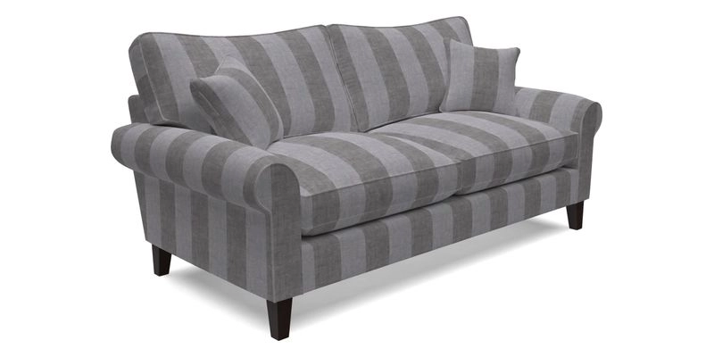 Waverley 3 Seater Sofa in Cloth 18 Bengal Stripe Indigo