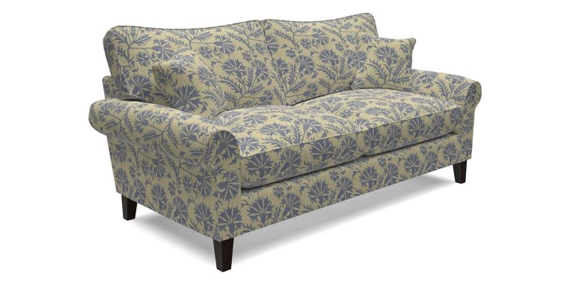 Waverley 3 Seater Sofa in Cloth 18 Bengal Stripe Indigo