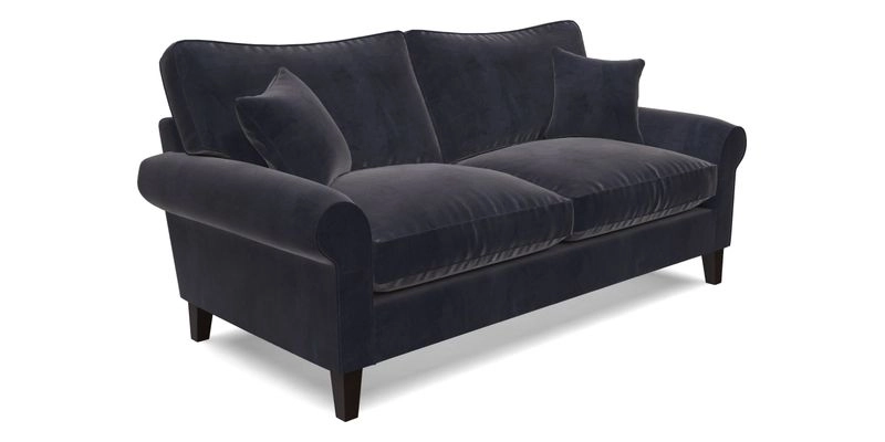 Waverley 3 Seater Sofa in Cloth 18 Bengal Stripe Indigo