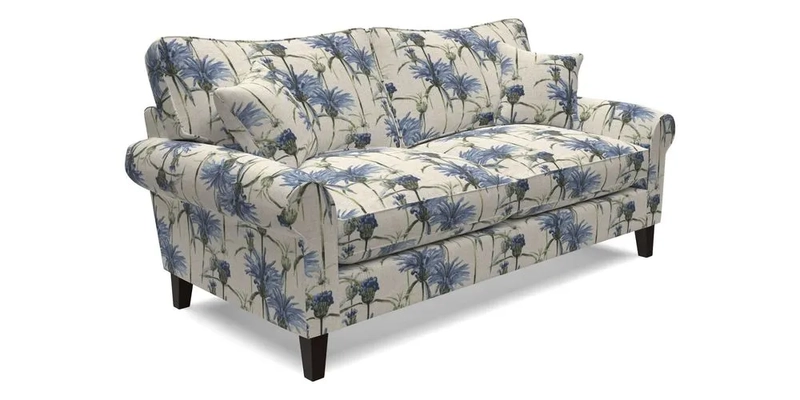 Waverley 3 Seater Sofa in Cloth 18 Bengal Stripe Indigo