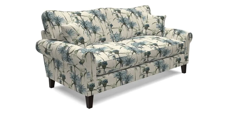 Waverley 3 Seater Sofa in Cloth 18 Bengal Stripe Indigo
