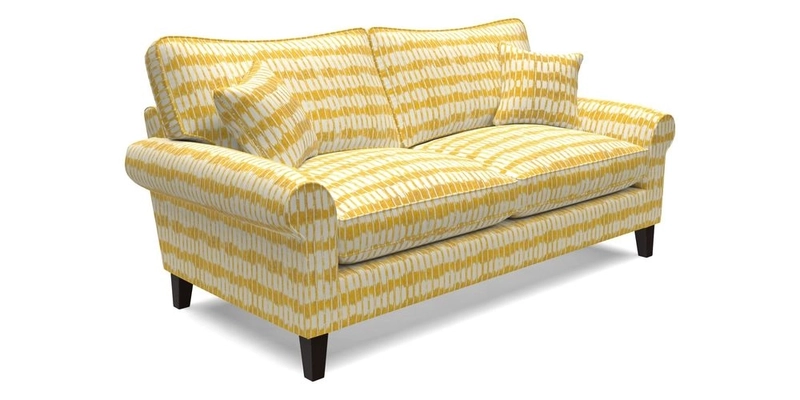 Waverley 3 Seater Sofa in Cloth 18 Bengal Stripe Indigo