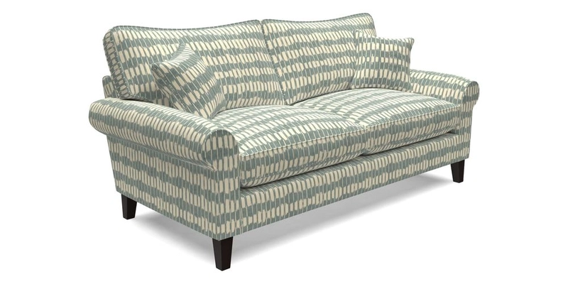 Waverley 3 Seater Sofa in Cloth 18 Bengal Stripe Indigo