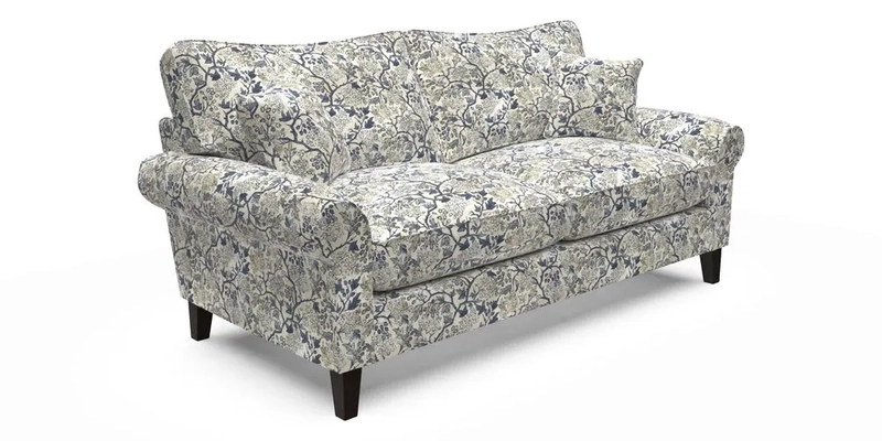 Waverley 3 Seater Sofa in Cloth 18 Bengal Stripe Indigo