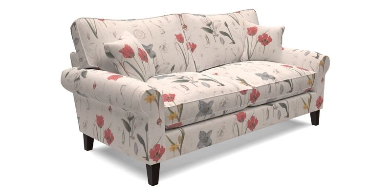 Waverley 3 Seater Sofa in Cloth 18 Bengal Stripe Indigo