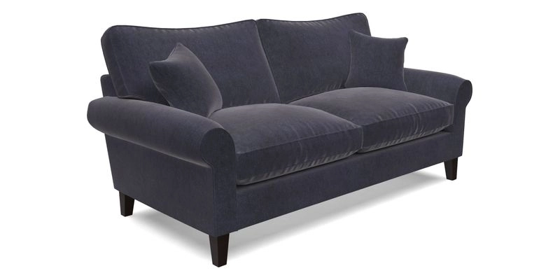Waverley 3 Seater Sofa in Cloth 18 Bengal Stripe Indigo