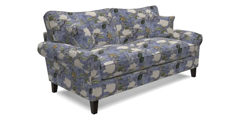 Waverley 3 Seater Sofa in Cloth 18 Bengal Stripe Indigo