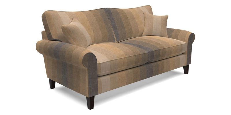 Waverley 3 Seater Sofa in Cloth 18 Bengal Stripe Indigo