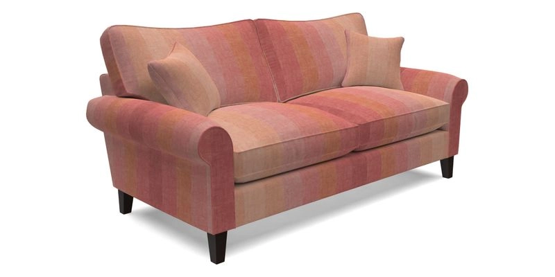 Waverley 3 Seater Sofa in Cloth 18 Bengal Stripe Indigo