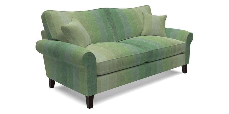 Waverley 3 Seater Sofa in Cloth 18 Bengal Stripe Indigo