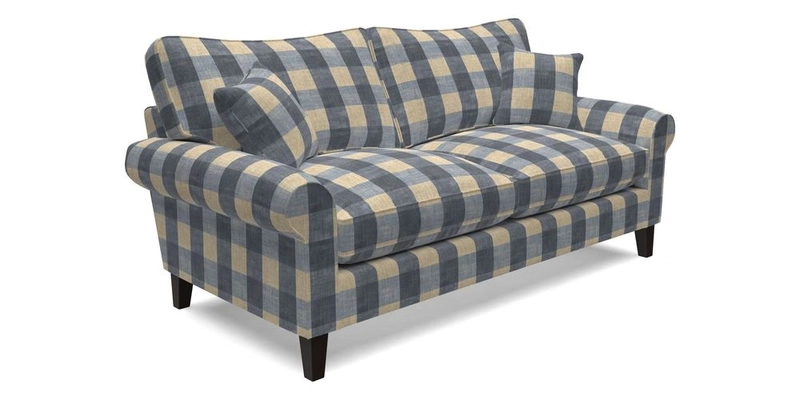 Waverley 3 Seater Sofa in Cloth 18 Bengal Stripe Indigo