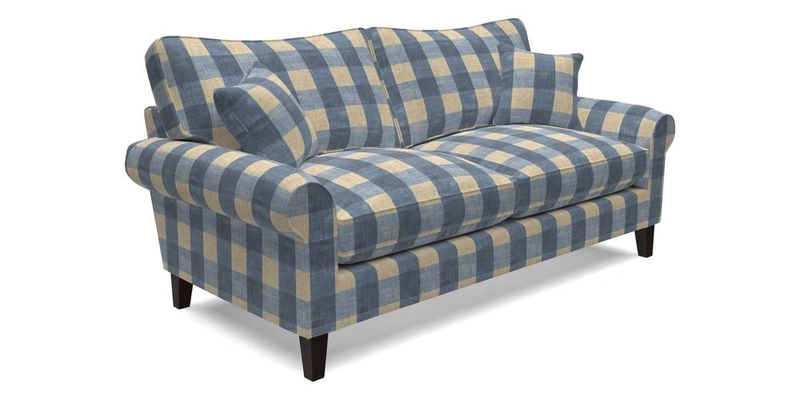 Waverley 3 Seater Sofa in Cloth 18 Bengal Stripe Indigo