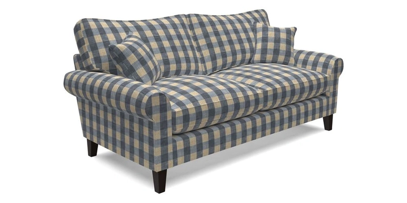 Waverley 3 Seater Sofa in Cloth 18 Bengal Stripe Indigo
