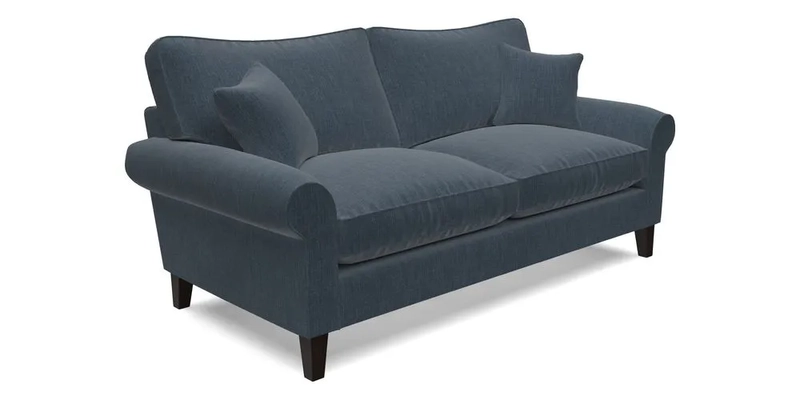 Waverley 3 Seater Sofa in Cloth 18 Bengal Stripe Indigo