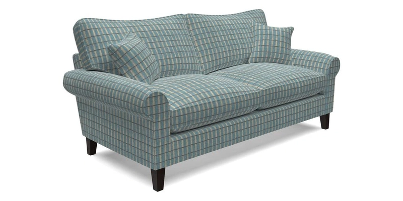 Waverley 3 Seater Sofa in Cloth 18 Bengal Stripe Indigo