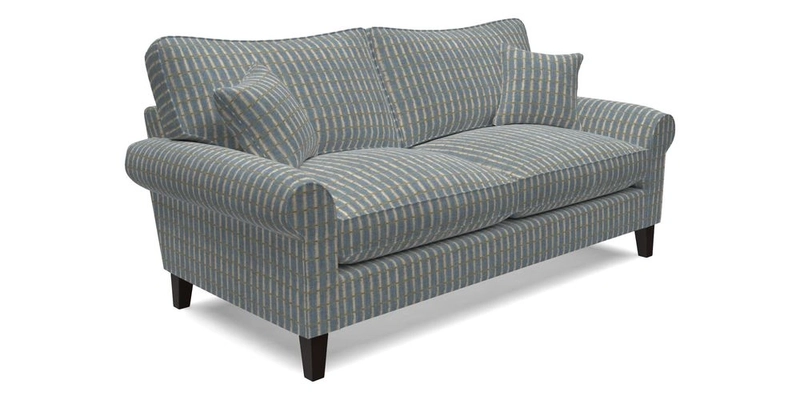 Waverley 3 Seater Sofa in Cloth 18 Bengal Stripe Indigo
