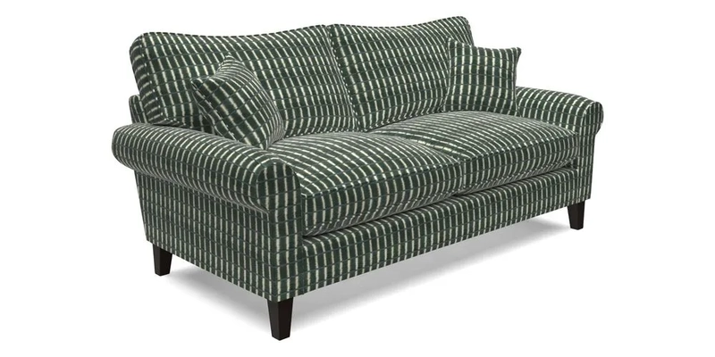 Waverley 3 Seater Sofa in Cloth 18 Bengal Stripe Indigo