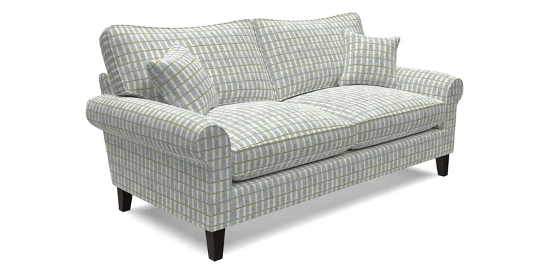 Waverley 3 Seater Sofa in Cloth 18 Bengal Stripe Indigo