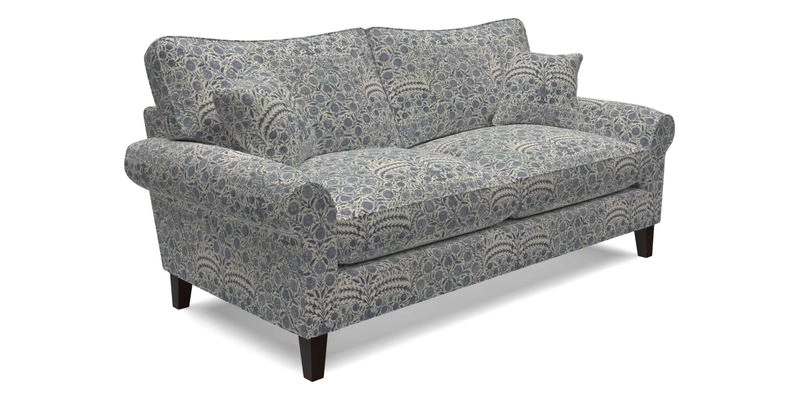 Waverley 3 Seater Sofa in Cloth 18 Bengal Stripe Indigo