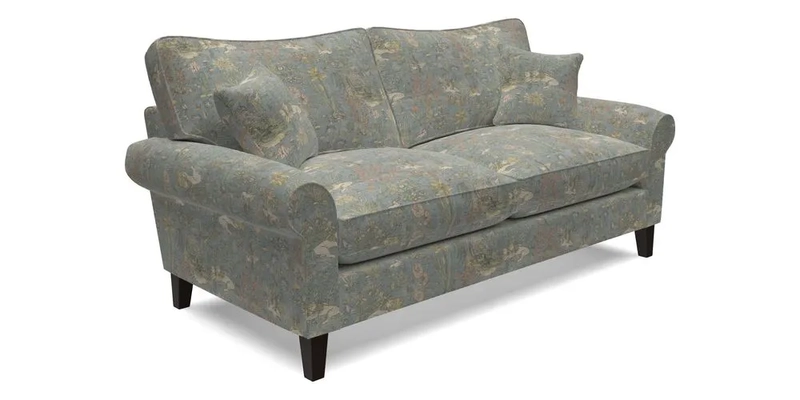 Waverley 3 Seater Sofa in Cloth 18 Bengal Stripe Indigo