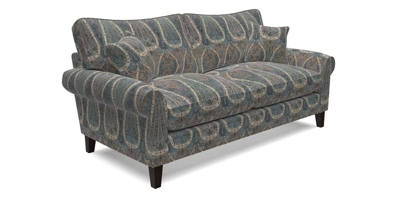 Waverley 3 Seater Sofa in Cloth 18 Bengal Stripe Indigo