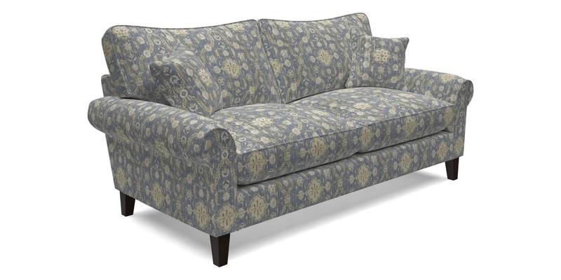 Waverley 3 Seater Sofa in Cloth 18 Bengal Stripe Indigo