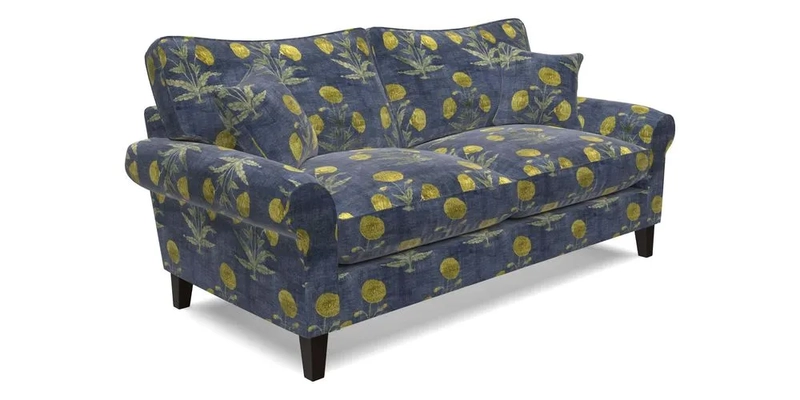 Waverley 3 Seater Sofa in Cloth 18 Bengal Stripe Indigo