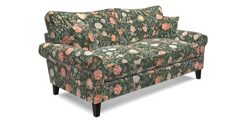 Waverley 3 Seater Sofa in Cloth 18 Bengal Stripe Indigo