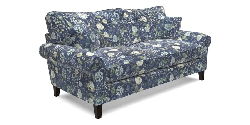 Waverley 3 Seater Sofa in Cloth 18 Bengal Stripe Indigo