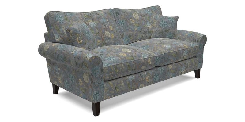 Waverley 3 Seater Sofa in Cloth 18 Bengal Stripe Indigo