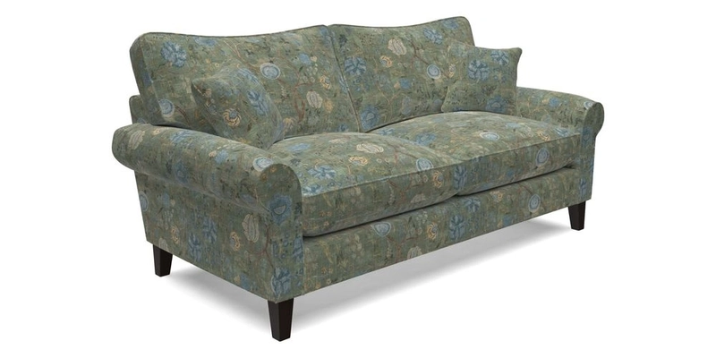 Waverley 3 Seater Sofa in Cloth 18 Bengal Stripe Indigo