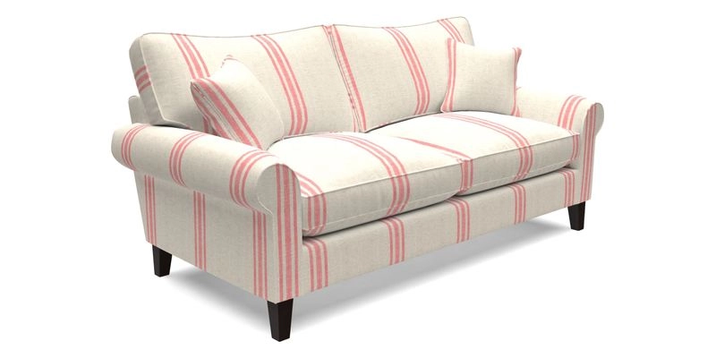 Waverley 3 Seater Sofa in Cloth 18 Bengal Stripe Indigo