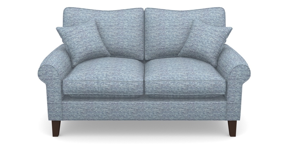 Product photograph of Waverley Scroll Arm 2 Seater Sofa In Aqua Clean Oban - Denim from Sofas and Stuff Limited