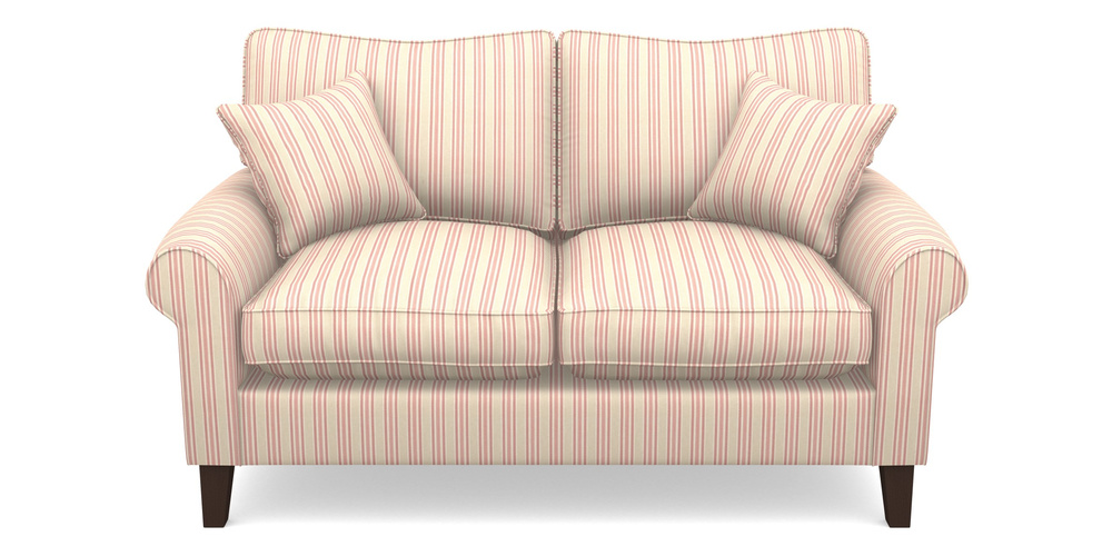 Product photograph of Waverley Scroll Arm 2 Seater Sofa In Cloth 22 - Racing Stripes Ayr - Cherry from Sofas and Stuff Limited