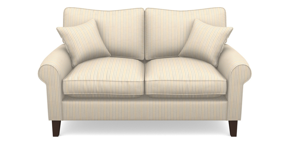 Product photograph of Waverley Scroll Arm 2 Seater Sofa In Cloth 22 - Racing Stripes Ayr - Dove from Sofas and Stuff Limited